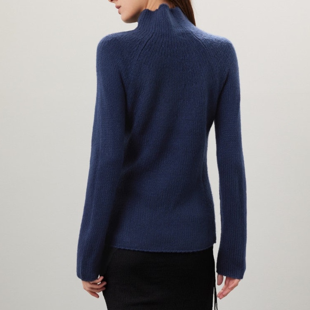 Marina Moscone x RTR Navy Turtleneck Sweater, XS - Picture 3 of 8